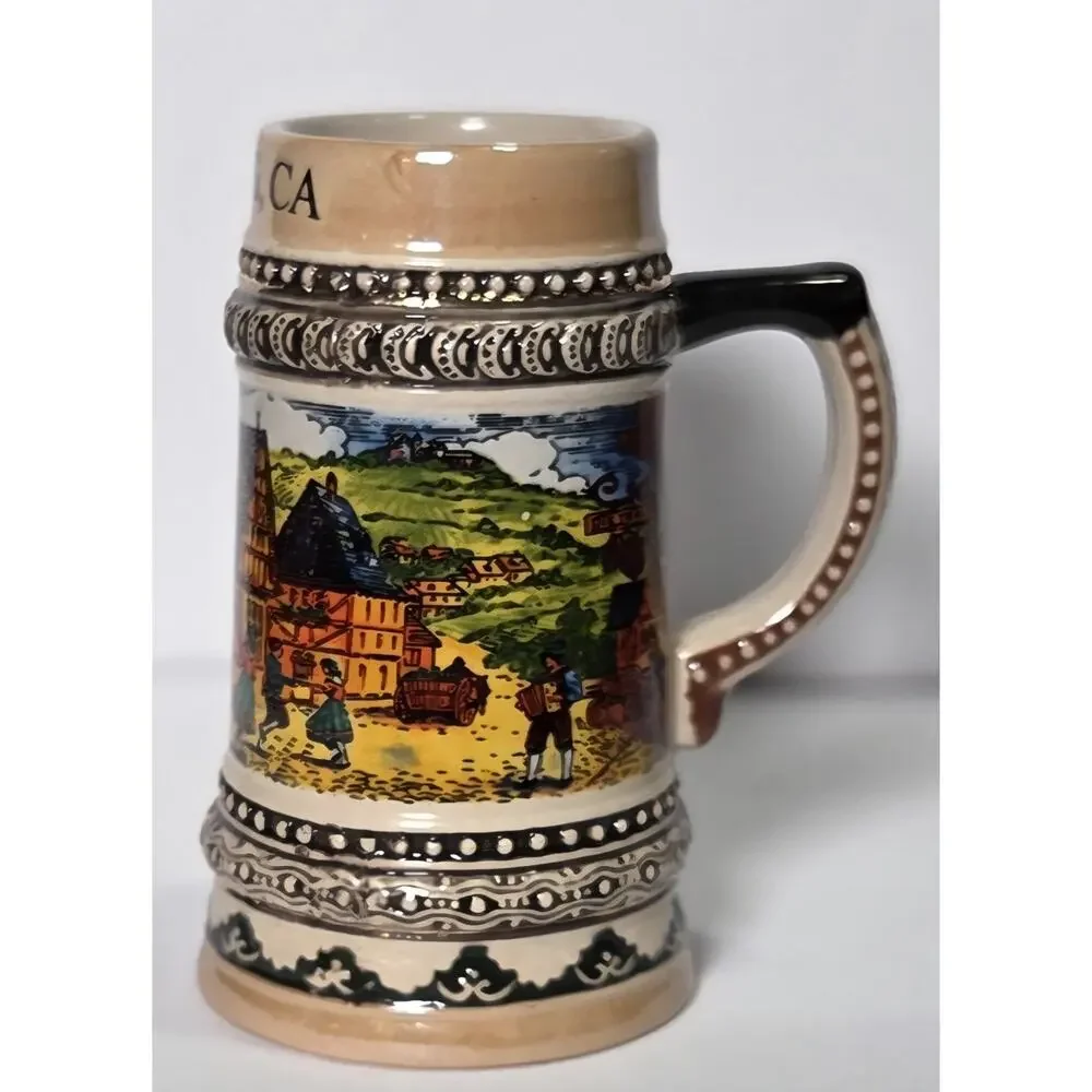 Vintage Solvang, California Miniature Beer Stein / Souvenir Shot Glass